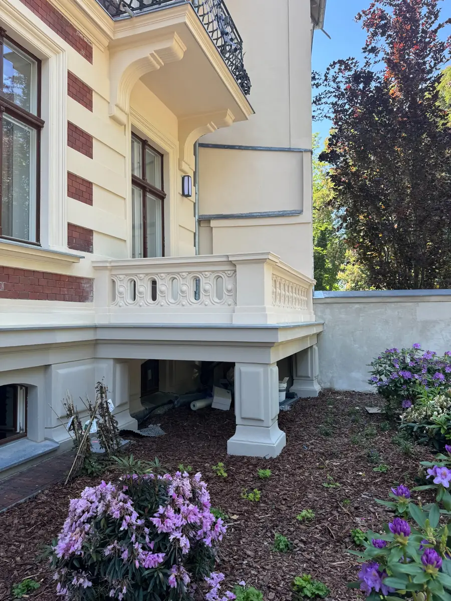 Historische Terrassensanierung in Potsdam – Seitenansicht